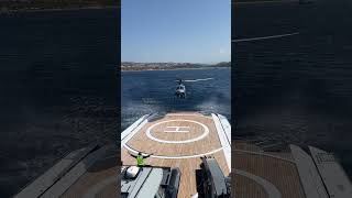 Helicopter landing onboard SUPERYACHT BOLD [upl. by Larner]