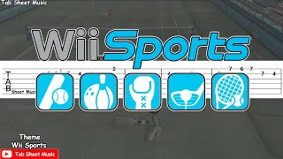 Wii Sports Theme  Guitar Tutorial [upl. by Ayouqes]