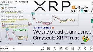 XRP PUMPS On New GrayScale XRP TRUST BOOM CRYPTO ANALYSIS on XRP BITCOIN THETA  MORE [upl. by Kirit]