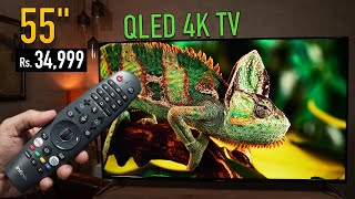 This is Infinix 55 inch QLED 4K Ultra HD TV for just Rs 34999 [upl. by Jasun527]