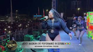 DOVEY MAGNUM LIVE PERFORMANCE IN GUYANA 🇬🇾🇬🇾  MASHARAMA 2024 [upl. by Alehcim562]