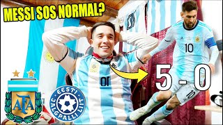 ARGENTINA 5 vs ESTONIA 0 😱 Reacción de Hincha Argentino 😲 Messi 5 Goles INCREIBLE [upl. by Kynthia]