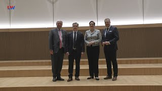 Finsterwalde Bundesministerin in der Kulturweberei  LAUSITZWELLE [upl. by Nylcsoj]