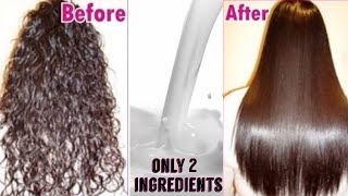 Permanent Hair Straightening at Home  Only Natural Ingredients  TipsToTop By Shalini [upl. by Yregerg]