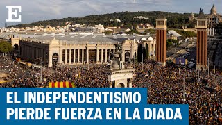 CATALUÑA  El independentismo vive la Diada con menos asistencia de los últimos años  EL PAÍS [upl. by Annoed]