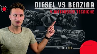 Diesel vs Benzina  Le 4 Differenze TECNICHE Principali [upl. by Fariss227]