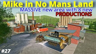 🟡 Bale MANIA New plateau Production area  FS22  Mike in No Mans Land [upl. by Griffith]