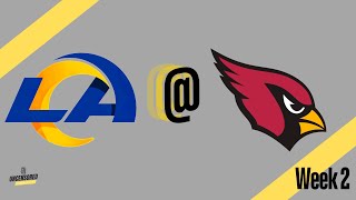 Cardinals Vs Rams Week 2 NFL FOOTBALL LIVE [upl. by Tawney]