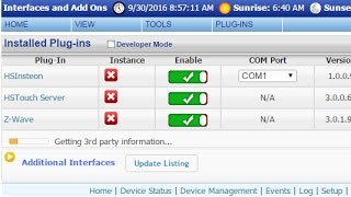 HS3 HomeSeer Software Plug in Installation [upl. by Kosiur600]