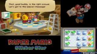 Lets Play Paper Mario Sticker Star Part 18 The Most Dangerous Game Show [upl. by Ymirej]