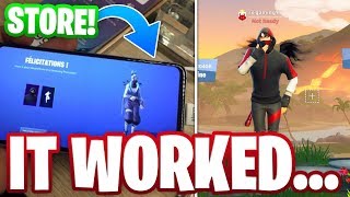 THE STORE METHOD FOR IKONIK SKIN ACTUALLY WORKED Fortnite S10 Promo [upl. by Yriek]