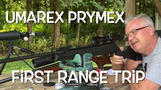 22 caliber Umarex Prymex first range trip Some good looking groups [upl. by Olram871]