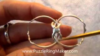 4 Band Puzzle Ring Solution  PuzzleRingMakercom [upl. by Gala616]