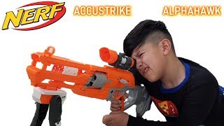 Nerf Accustrike Alphahawk plus Accessories [upl. by Acirt53]