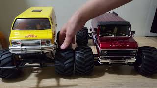 Kyosho Mad Van amp Tamiya Lunch Box Quick Comparison [upl. by Yrot]