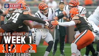 Cincinatti Bengals vs Cleveland Browns  2023 Week 1 Game Highlights [upl. by Caritta]