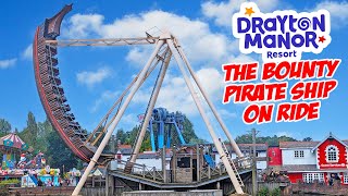 Bounty Pirate Ship On Ride at Drayton Manor Nov 2023 4K [upl. by Weisbart]