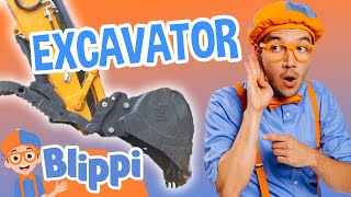 Blippis Excavator Song  More Blippi Nursery Rhymes and Kids Songs  Learning  ABCs 123s [upl. by Barabas533]