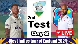 2nd Test Day 2 Live England vs West Indies Live Cricket Score  Cricket 22 [upl. by Nauht]