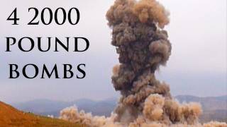 4 2000 POUND BOMBS EXPLODING [upl. by Vidovik]