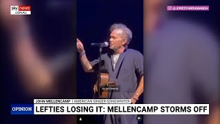 ‘Petulant toddler’ John Mellencamp has meltdown over request to sing and not talk politics [upl. by Keelia]