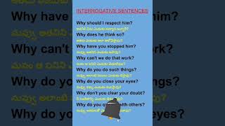 Interrogative sentenceinterrogativesentence interrogativesentence dailyuseenglishsentences [upl. by Fantasia]