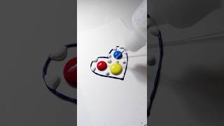 3 colors heart drawing funart [upl. by Ardnic]