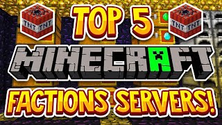 TOP 5 NEW FACTIONS SERVERS IN 2023 BEST Minecraft Factions Servers In 2024 Java amp MCPE [upl. by Llehsram]