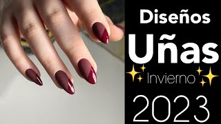 DISEÑOS DE UÑAS 2023 TENDENCIA INVIERNO ☃️uñasdemoda nails uñas acrylicnails tendenciaenuñas [upl. by Dachy]