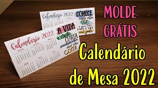 Calendário de Mesa 2022 Molde Grátis Lilateliê [upl. by Bolme]