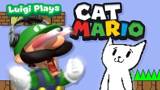 Luigi Plays CAT MARIOOO [upl. by Willcox]