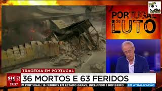 Tragédia em Portugal INCÊNDIOS Portugal De Luto Análise SIC 16 Outubro 2017 [upl. by Zenitram242]