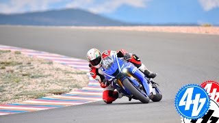 2017 Yamaha R6 Review  First Ride [upl. by Enyawad]