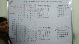 EXCESS3 TO GRAY CODE CONVERTER  DESIGN OF EXCESS3 TO GRAY CODE CONVERTER4BIT  CODE CONVERTERS [upl. by Dnalyaw]