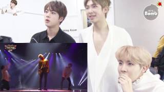 HD1080 Eng Sub BTS RM JIN JHreact to Jimin dancing with Taemin and Kook singing with 97line idols [upl. by Eneroc]