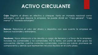 Cuentas del Activo Circulante [upl. by Hsara]