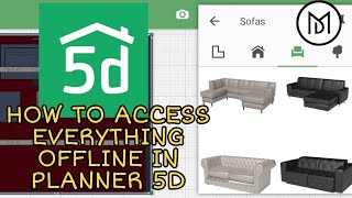 Planner 5D tutorial How to access everything offline  planner 5D  micro designer [upl. by Sesiom]