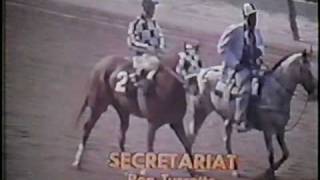 SECRETARIAT  1973 Belmont Stakes  Part 3 CBS [upl. by Erdua993]