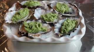 Oyster Rockefeller  Oysters Baked with Herb Butter  Special Holiday Appetizer [upl. by Adnovay]