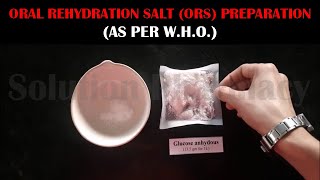 How to Prepare ORS Oral Rehydration Salt As Per WHO Formula For Pharmacy Practical HINDI [upl. by Theodoric]