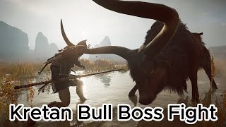 Legendary BOSS FIGHT against the Kretan Bull 4K Assasins Creed Odyssey ps5 4k assassinscreed [upl. by Stacie]