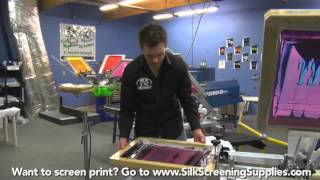 How to Screen Print  Two Color Print Detailed instruction  Screen Printing 101 DVD pt 28 [upl. by Uball]