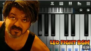 LEO Fight BGM  Easy Piano Tutorial  Anirudh  Vijay [upl. by Cope]