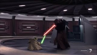 Yoda vs Emperor Palpatine FULL BATTLE [upl. by Nnaasil]