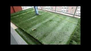 Tutoriel pose gazon artificiel sur Terrasses by Greenside [upl. by Tolecnal815]