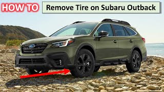 How to Remove Tire on Subaru Outback  The DIY Guide  Ep 90 [upl. by Malcah452]