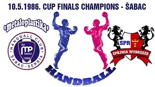 Handball гандбол Piłka ręczna rukomet Metaloplastika Jugoslavija Wybrzeże Gdańsk Poland Finale [upl. by Soloma]