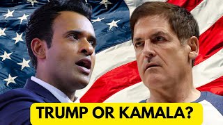 Vivek and Mark Cuban Debate Trump v Kamala [upl. by Noraf]