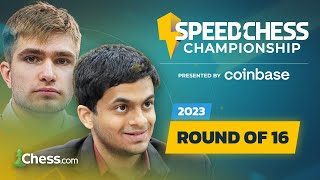 Nihal v Sarana  Two of the Fastest Speedsters Face Off  Speed Chess Championship 2023  coinbase [upl. by Zebe]