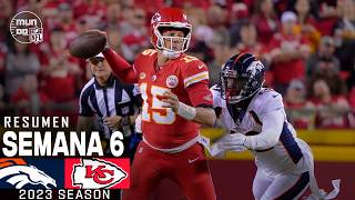 Denver Broncos vs Kansas City Chiefs  Semana 6 NFL 2023  NFL Highlights Resumen en español [upl. by Benita]